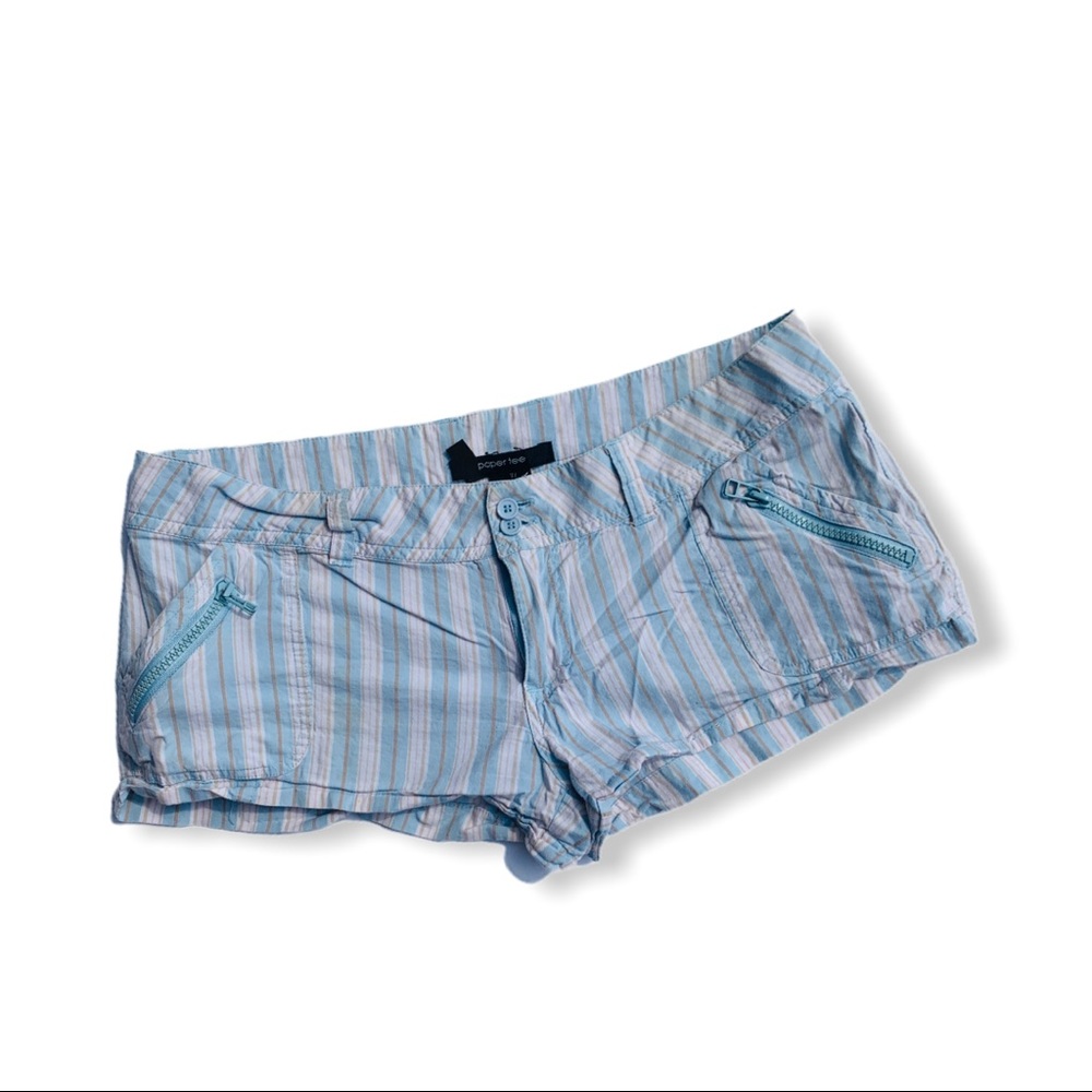 Ladies Striped Short Shorts by Paper Tee 7